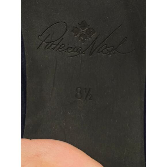 Patricia Nash Women's Blue Suede Open Toe Ankle Booties Casual Dressy Boho 8.5 - Picture 8 of 9